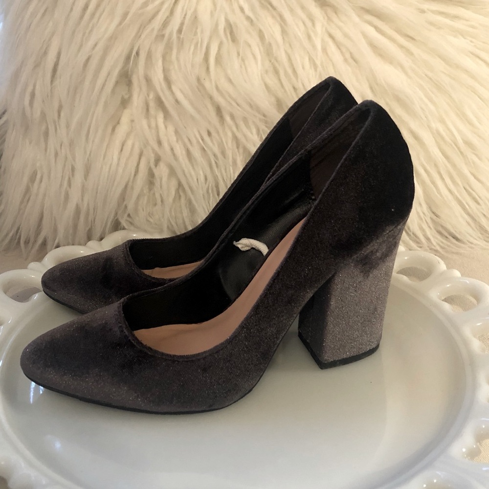 Target velvet pumps